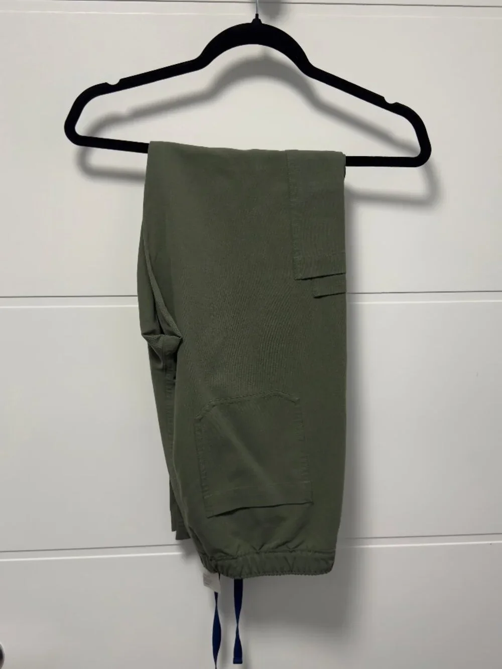 Olive Green Figs Scrub Set (Top + Pants)